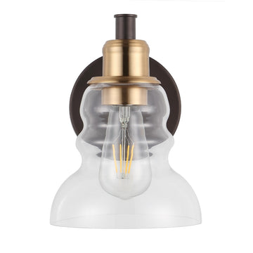 Manhattan Vintage Metal/Glass Industrial Rustic LED Vanity - JONATHAN Y